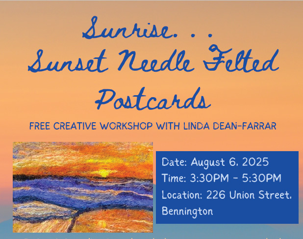 Needle Felted Postcards